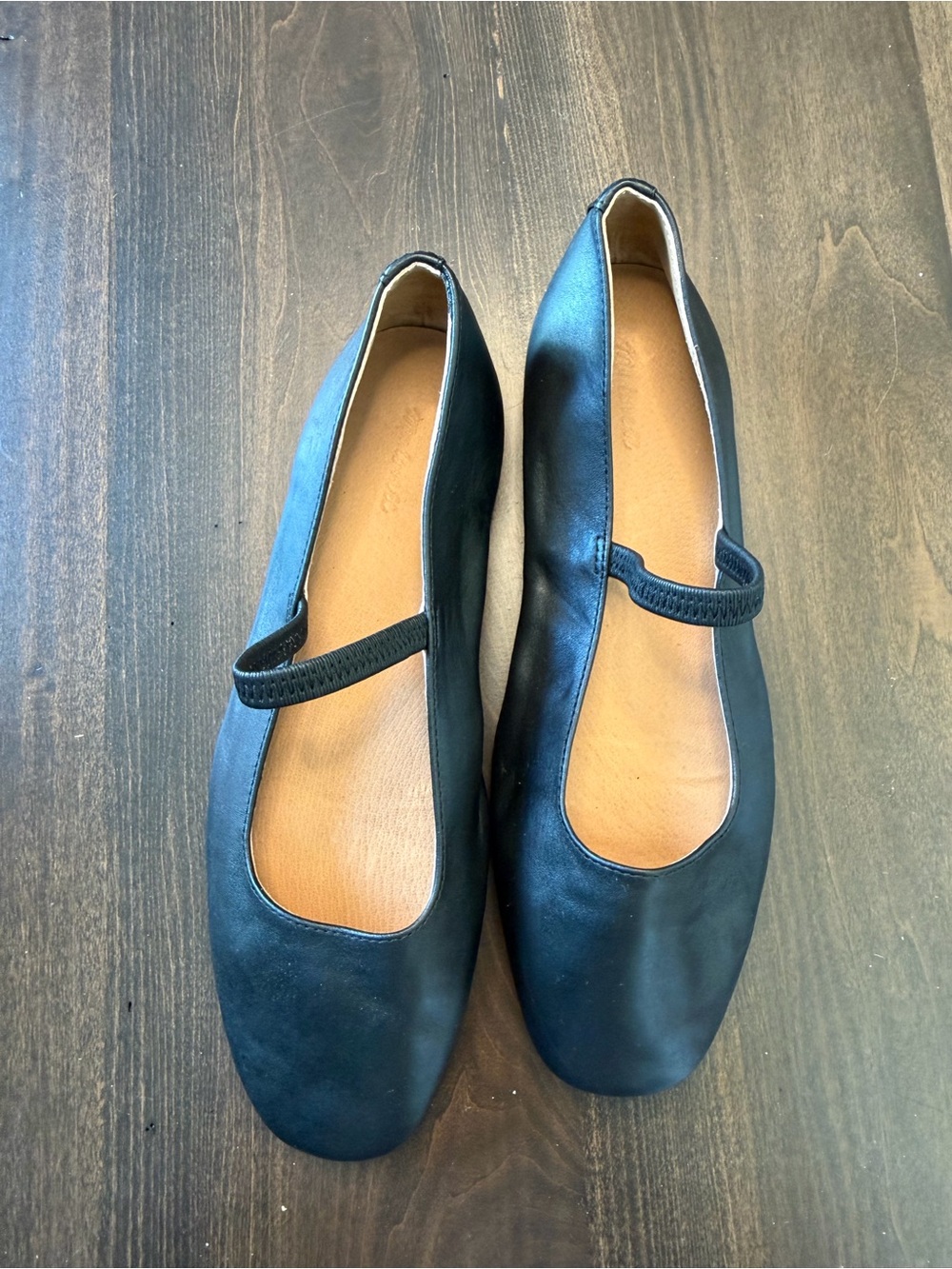 Madewell Black Mary Jane Leather Flats